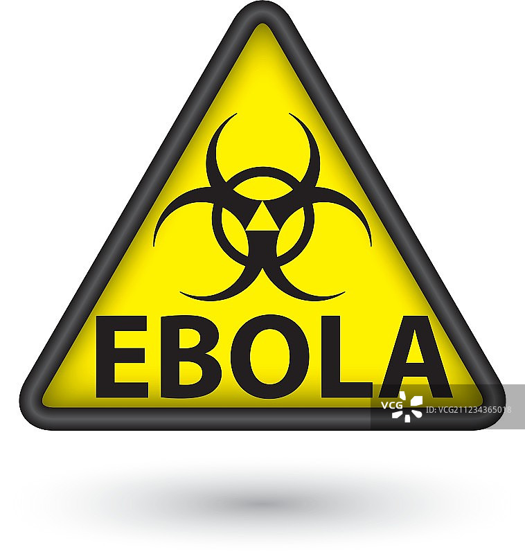 埃博拉病毒警告标志图片素材