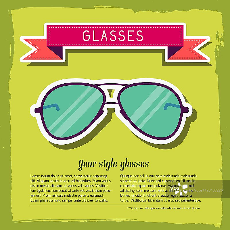 复古眼镜背景概念图片素材
