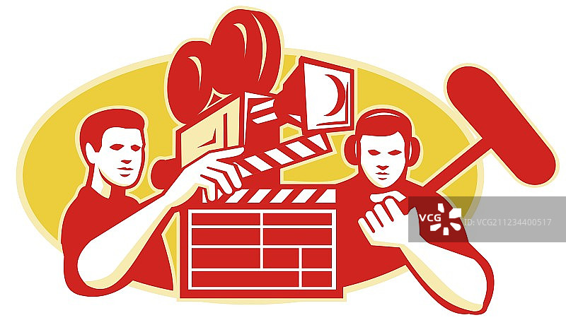 电影导演摄像机场记板图片素材