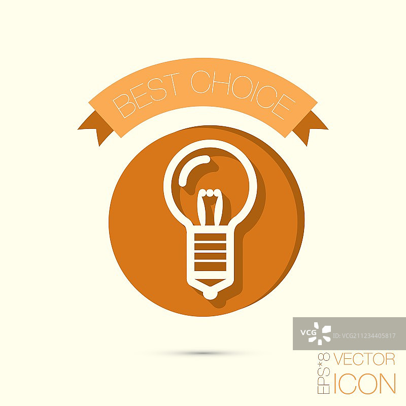 灯泡字符创意白炽灯图标图片素材