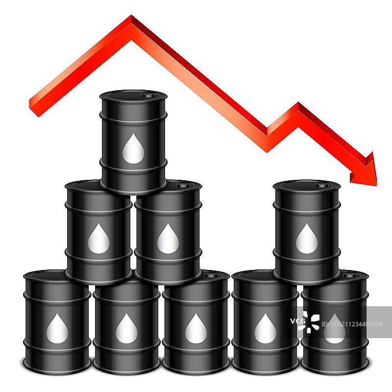 油价下跌概念图片素材