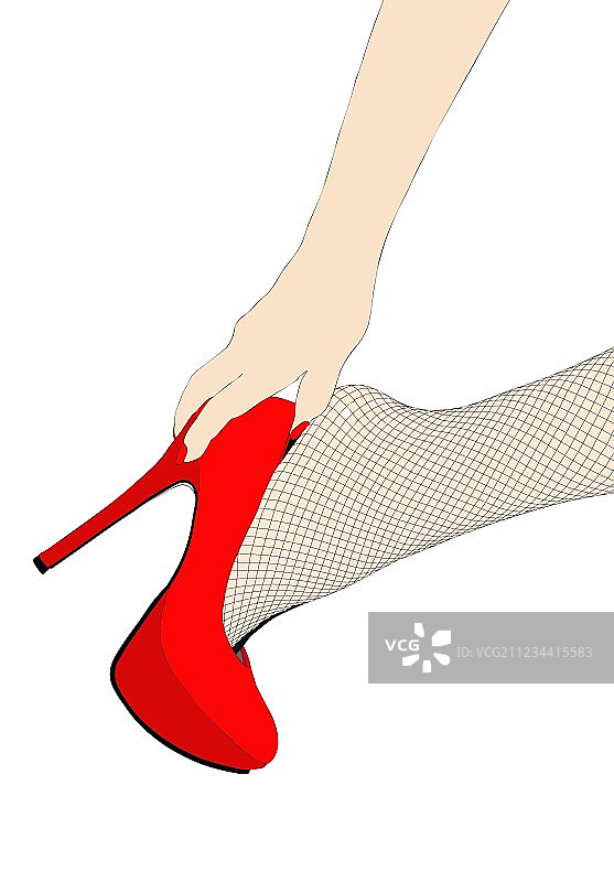 性感的网眼袜图片素材