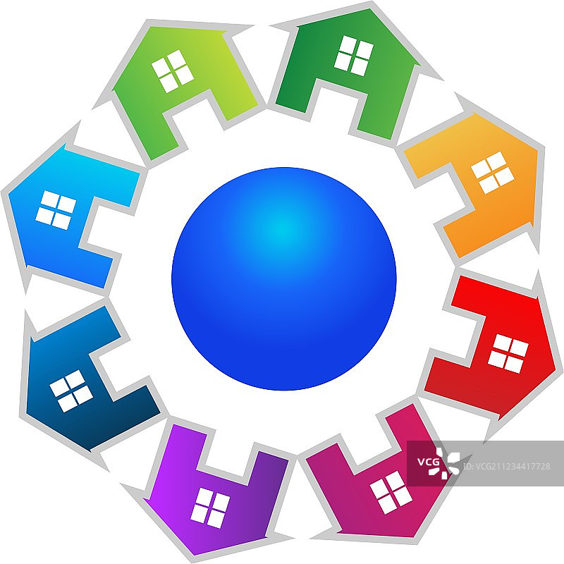 全球房地产标志图片素材