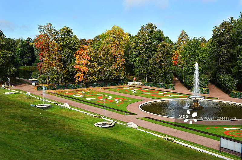 俄罗斯夏宫风景图片素材