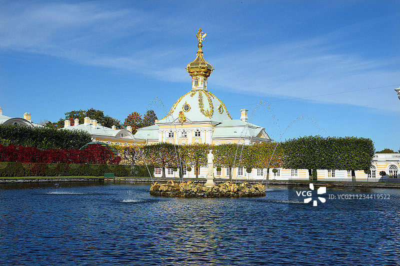 俄罗斯夏宫风景图片素材
