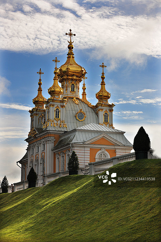 俄罗斯夏宫风景图片素材