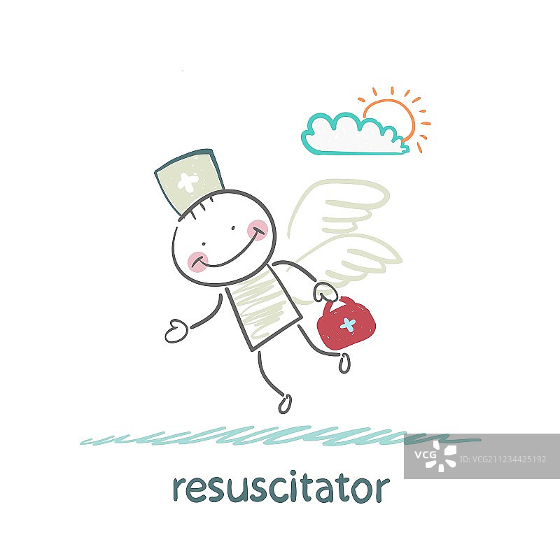 复苏者飞向病人图片素材