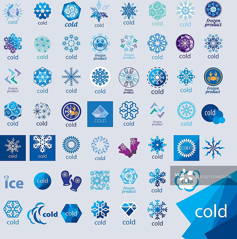 最大的logo集合寒冷和霜冻图片素材