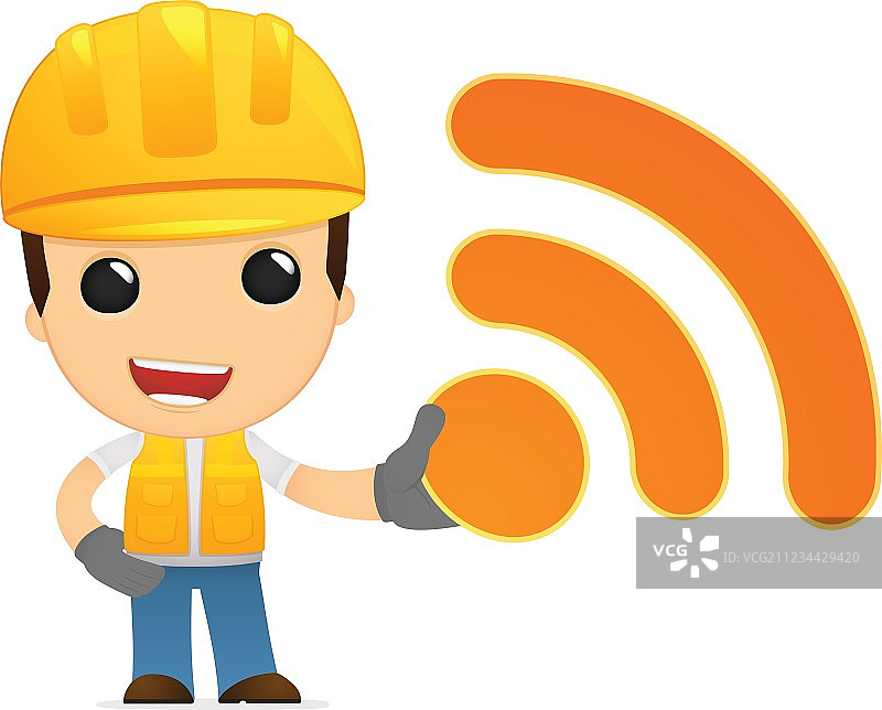 有趣的卡通建设者图片素材