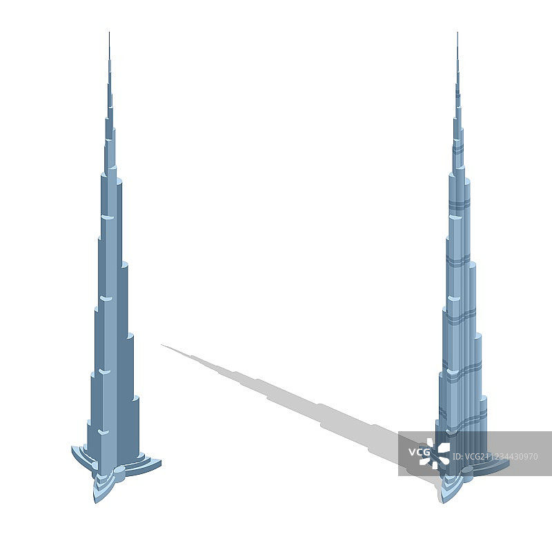 阿拉伯联合酋长国哈利法塔摩天大楼图片素材