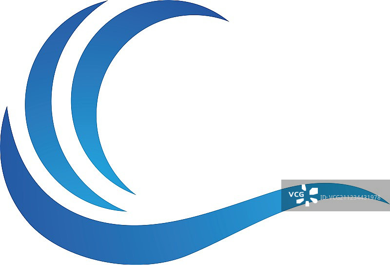 水波标志模板图片素材