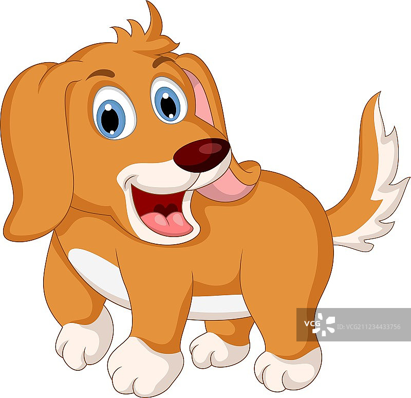 卡通小狗表情图片素材