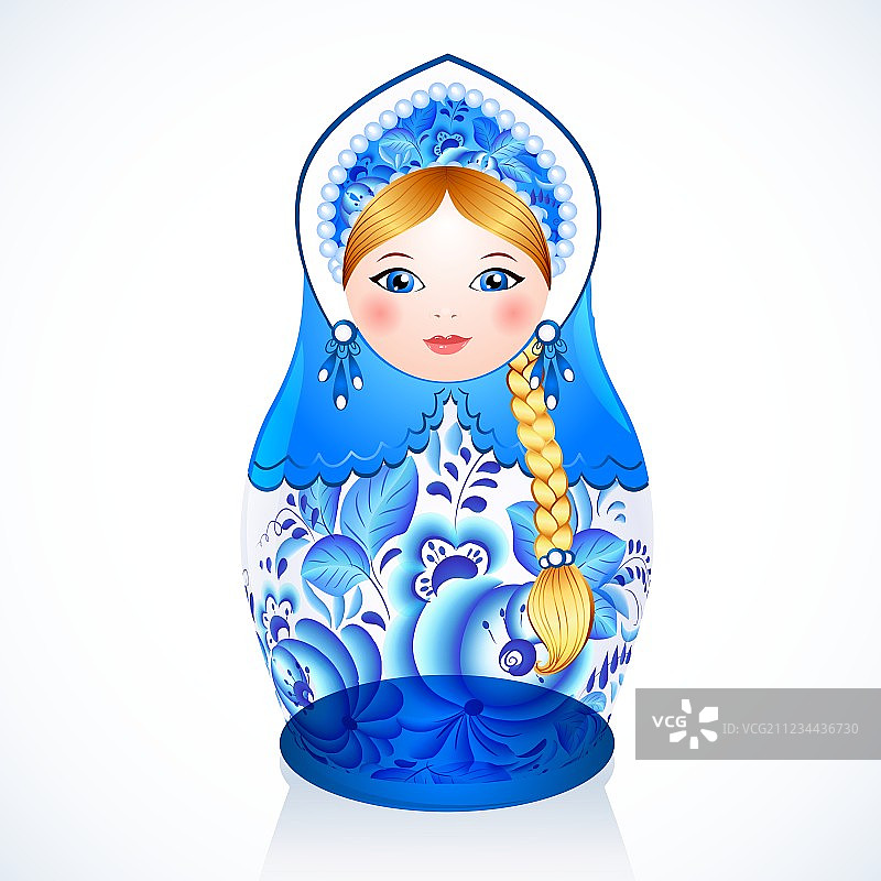 俄式格热利风格传统玩偶图片素材