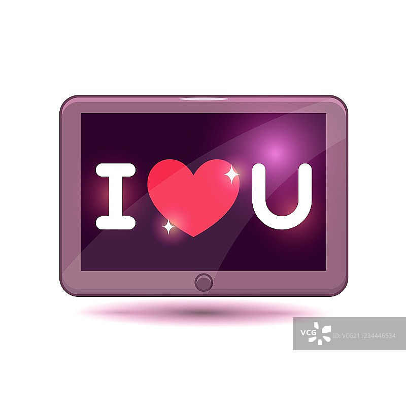 卡通平板电脑图标图片素材