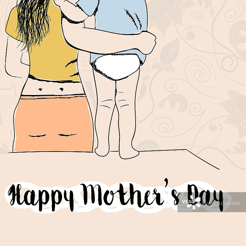 母亲和她的孩子图片素材