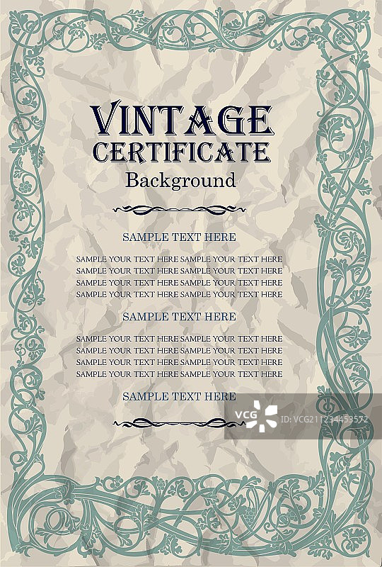 复古新艺术风格边框设计图片素材