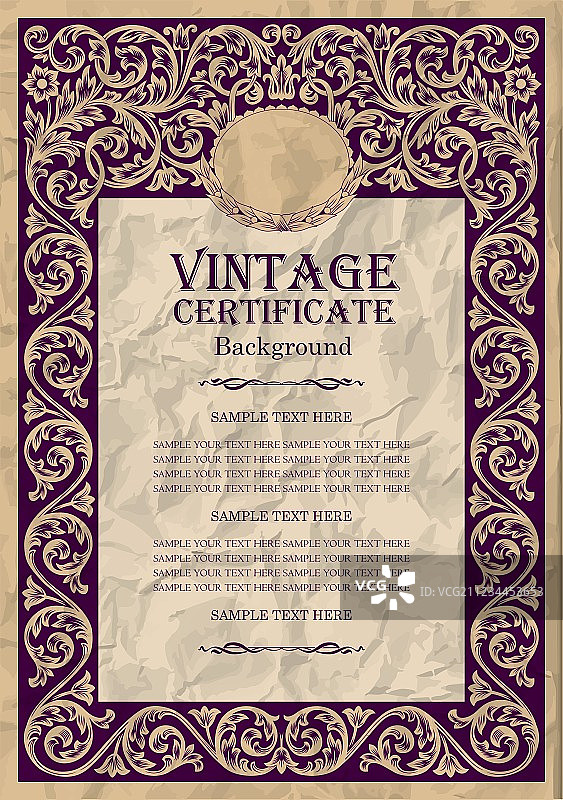 复古新艺术风格边框设计图片素材