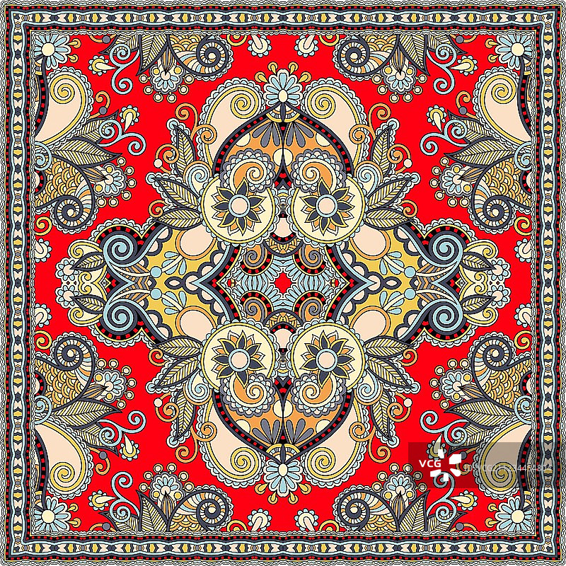 真丝领巾或方巾图片素材