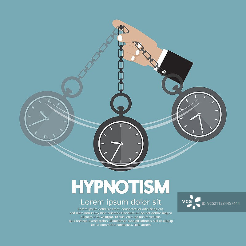 使用时钟进行催眠图片素材