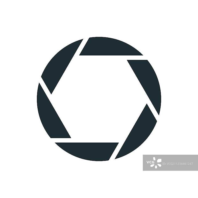 相机快门简约概念标志图片素材