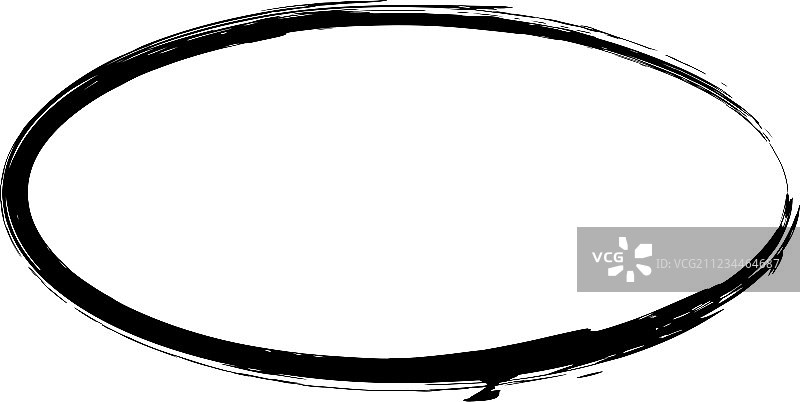 Grunge风格椭圆形框架图片素材