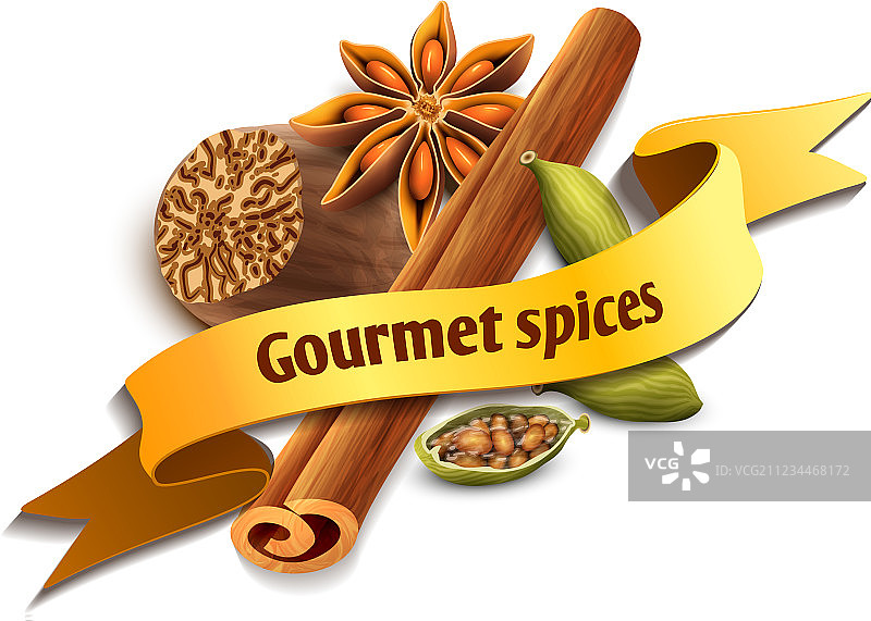 香料缎带徽章图片素材