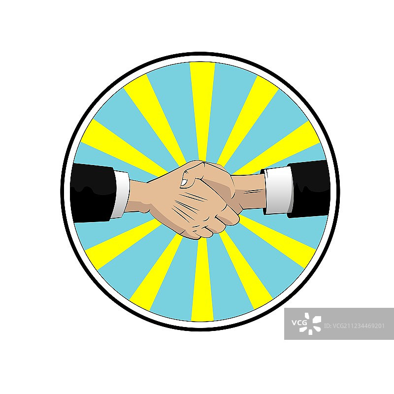 商务人士握手合作图片素材