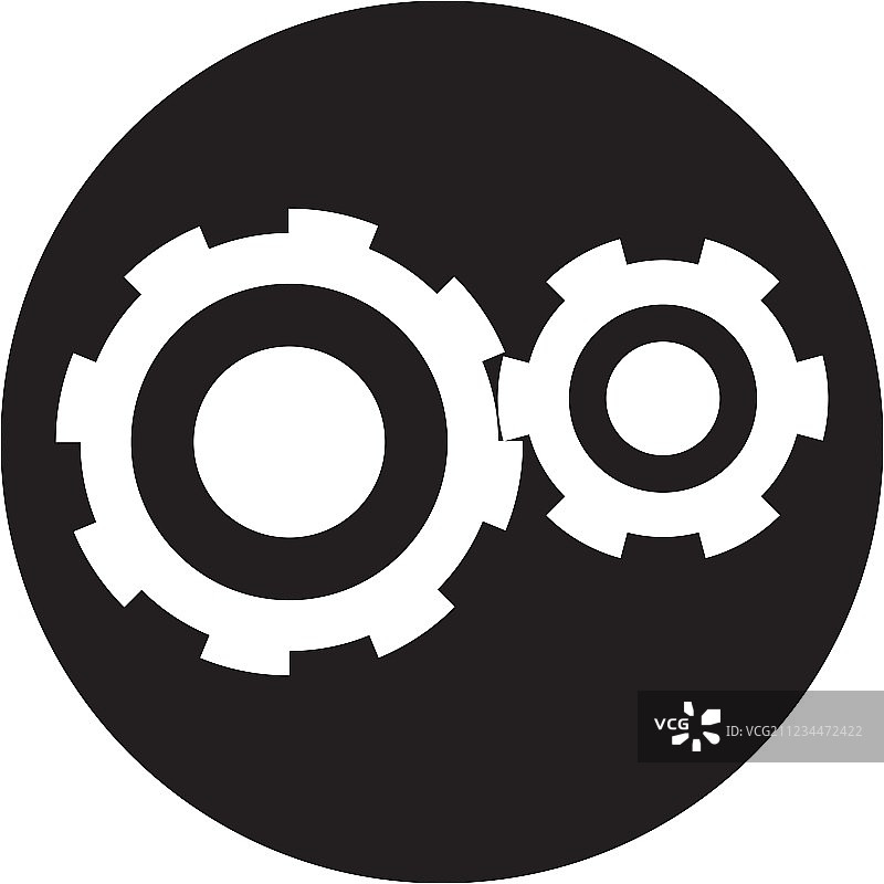 黑色齿轮图片素材