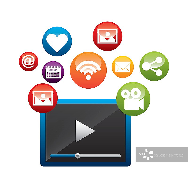 社交媒体设计图片素材