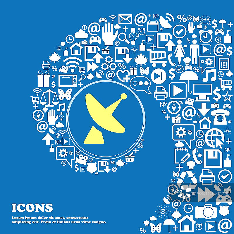 卫星天线标志精美合集图片素材