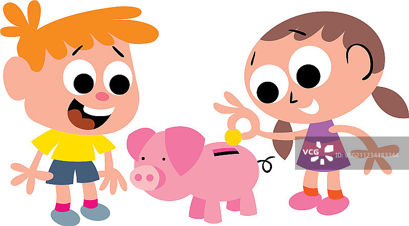 儿童储蓄图片素材