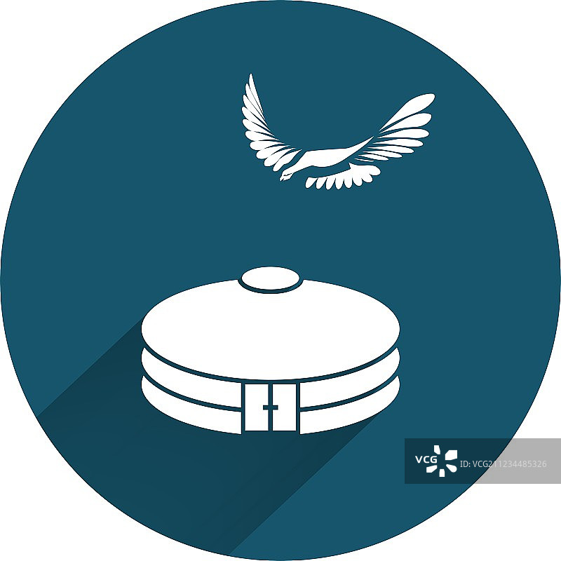 蒙古包老鹰图标，蒙古族哈萨克族房屋图片素材