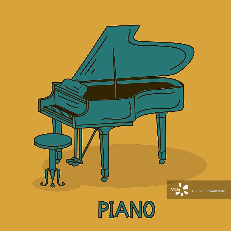 带三角钢琴的图片图片素材