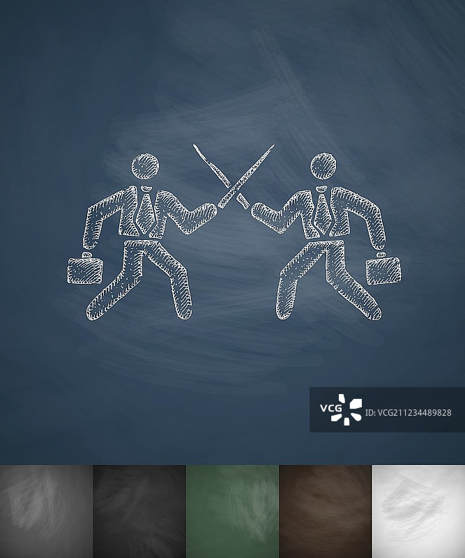 手绘战斗图标图片素材