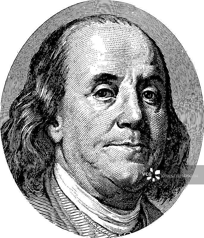 富兰克林肖像图片素材