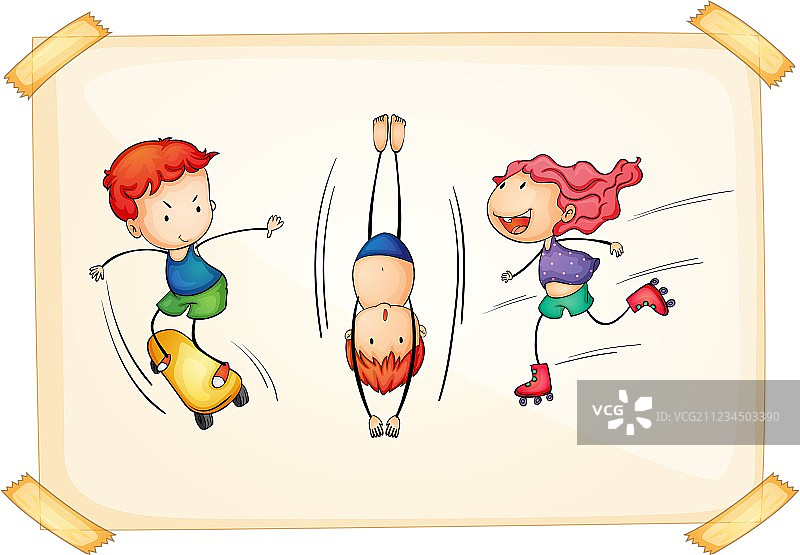 儿童与运动图片素材