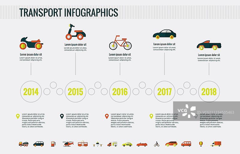 交通运输信息图表元素图片素材