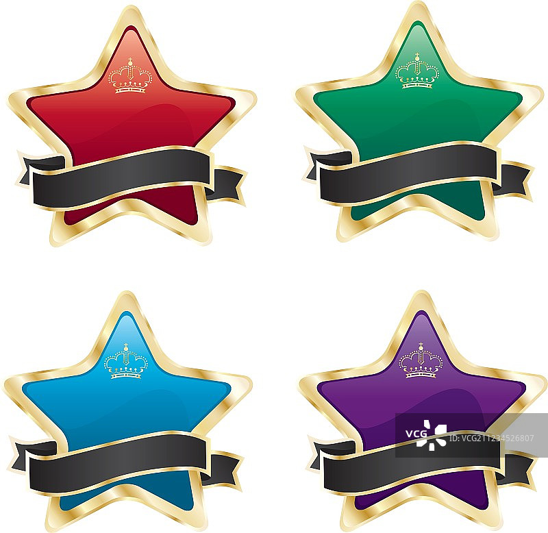 星星标签图片素材