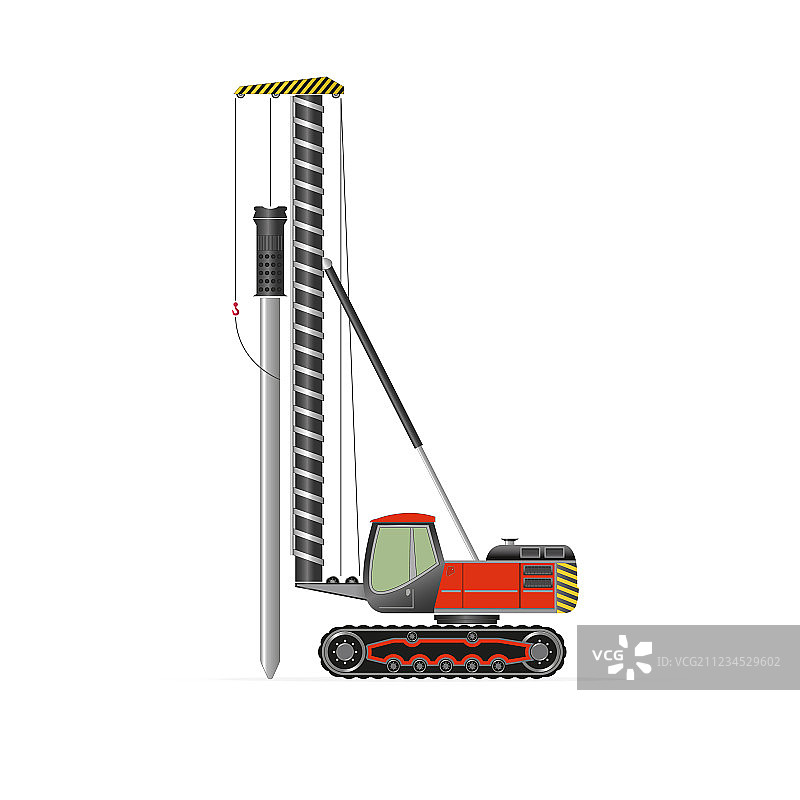 打桩机图片素材