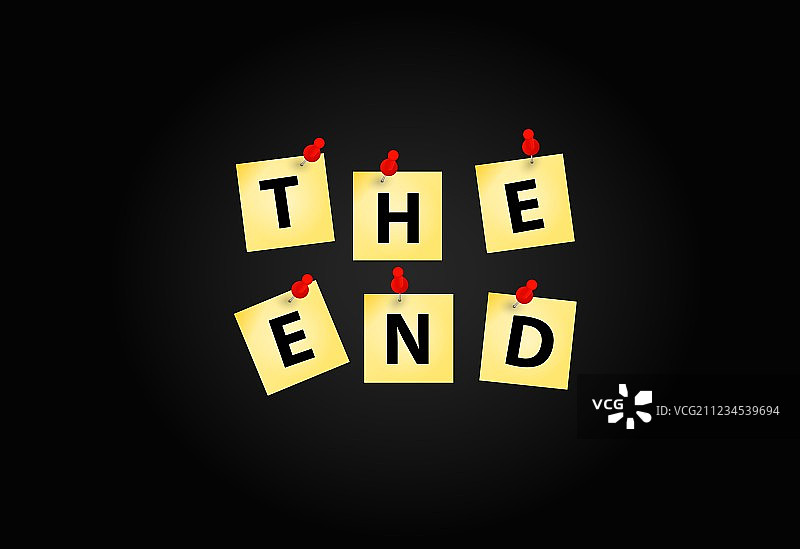 结束屏幕设计模板图片素材