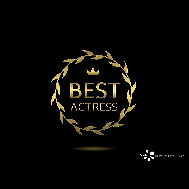 最佳女演员花环图片素材