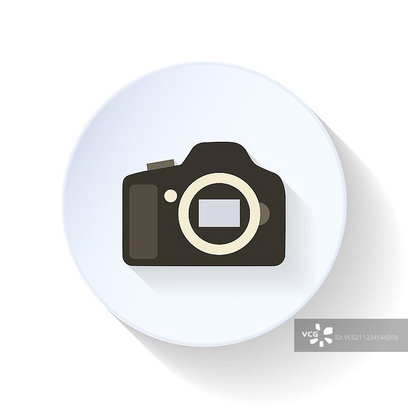 相机机身扁平图标图片素材