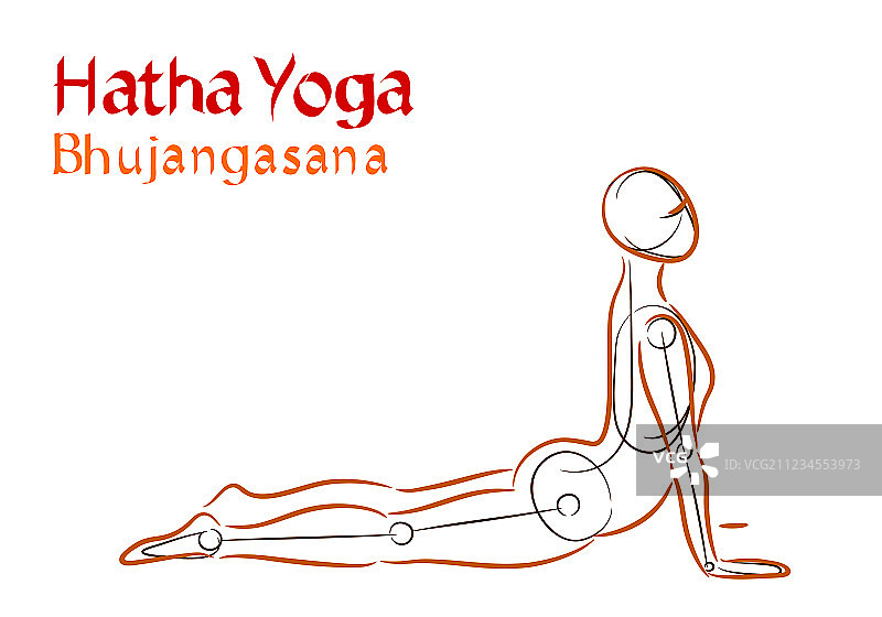 哈他瑜伽眼镜蛇式图片素材