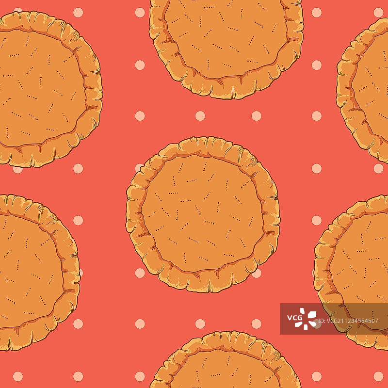 用于披萨或馅饼的糕点面团无缝图案图片素材
