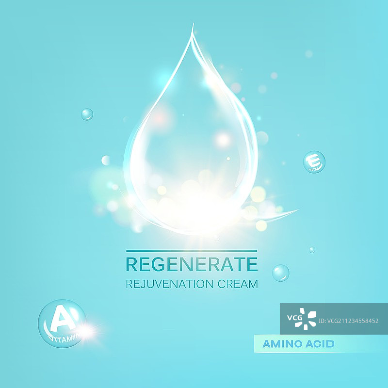 再生霜和维生素图片素材