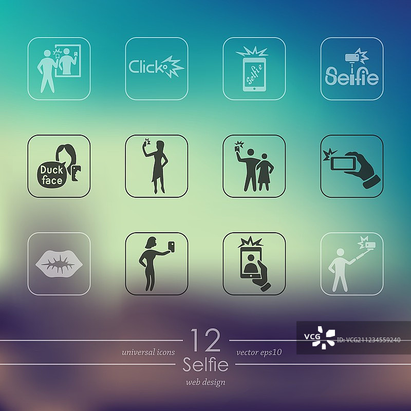 自拍图标图片素材