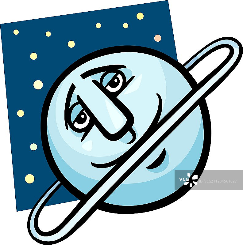 有趣的卡通天王星图片素材