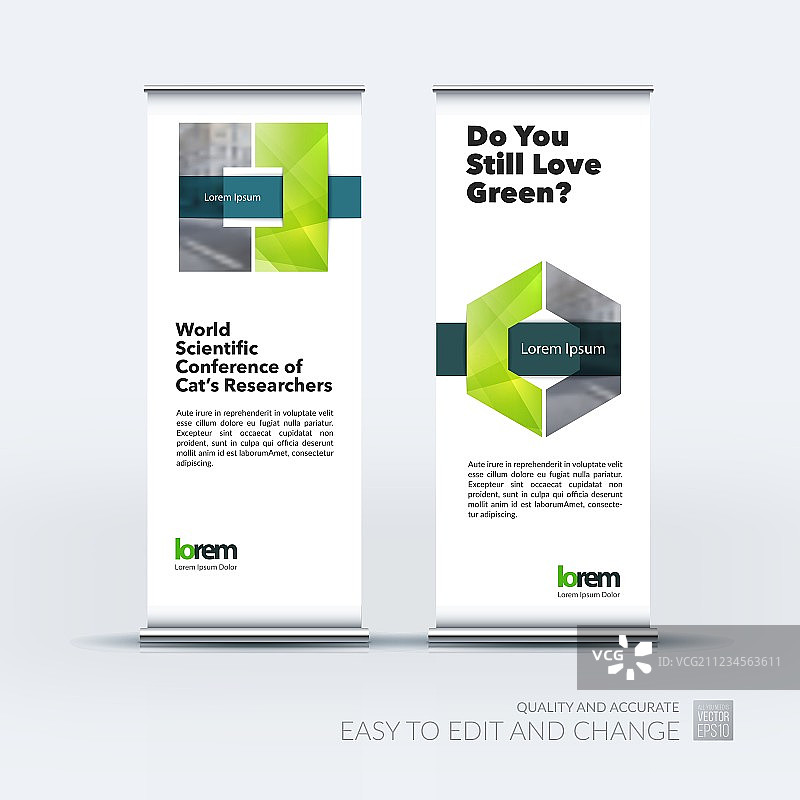 现代易拉宝展架设计合集图片素材