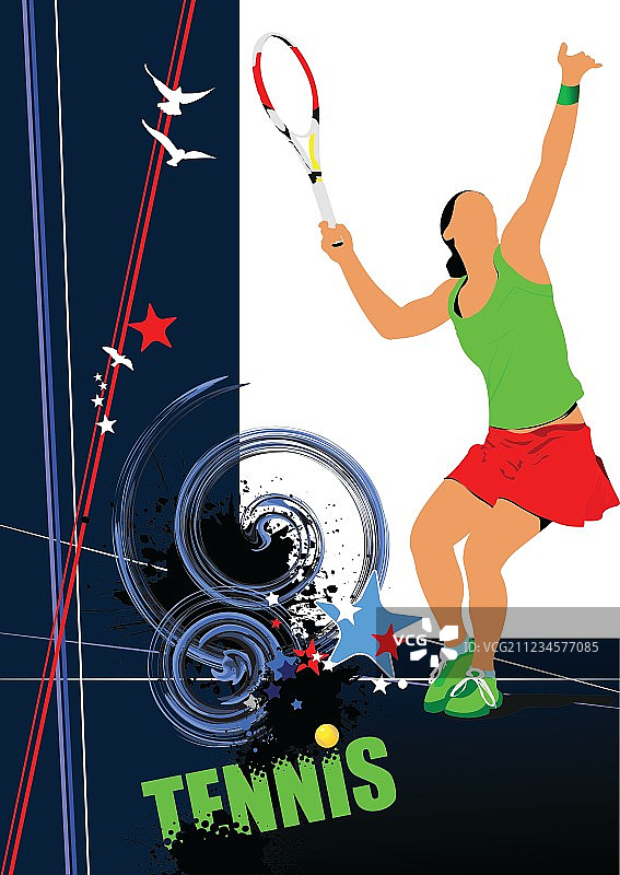 网球运动员图片素材