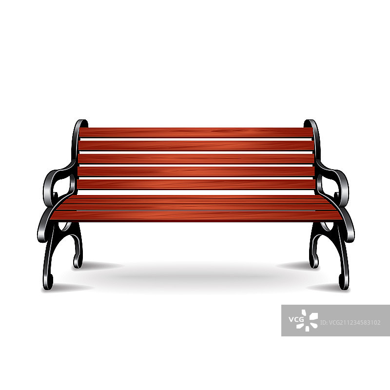 单独长凳图片素材